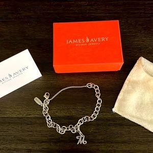 James Avery bracelet with M charm
